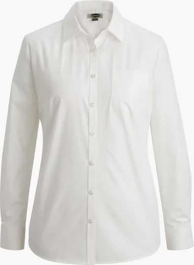 Essential Broadcloth Long Sleeve Ladies Shirt