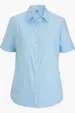 Essential Broadcloth Short Sleeve Ladies Shirt — view 2