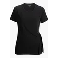 Soft Wrap Ladies Blouse with Jersey Knit Wrap Detail — view 3