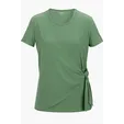 Soft Wrap Ladies Blouse with Jersey Knit Wrap Detail — view 4