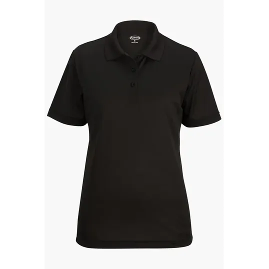 Mini Pique Ladies Polo with Rib-Knit Collar — view 2