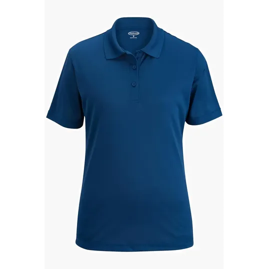 Mini Pique Ladies Polo with Rib-Knit Collar — view 4