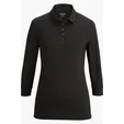 Optical Heather Ladies Polo with 3/4 Sleeves