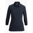 Optical Heather Ladies Polo with 3/4 Sleeves — view 3