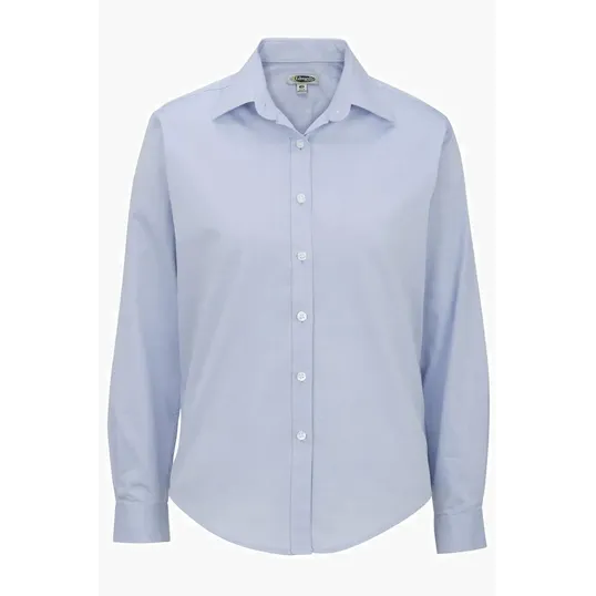 Pinpoint Oxford Long Sleeve Ladies Shirt — view 2