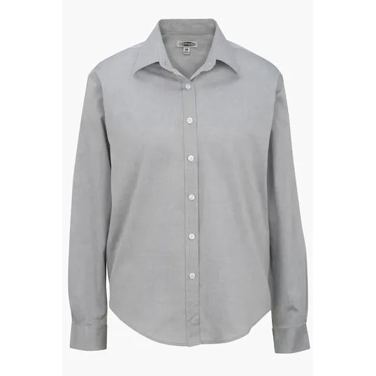 Pinpoint Oxford Long Sleeve Ladies Shirt — view 3
