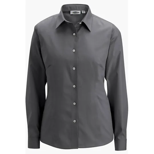 Executive Oxford Ladies Shirt, Tailored Fit Wrinkle-Free — view 3