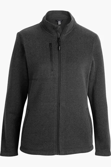 Herringbone Ladies Jacket, Full-Zip Fleece