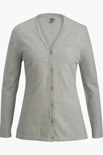 Tri Blend Ladies Shirttail Cardigan — view 3