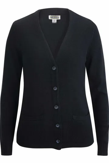 Tuff Pil Plus Ladies V-Neck Cardigan with Pockets
