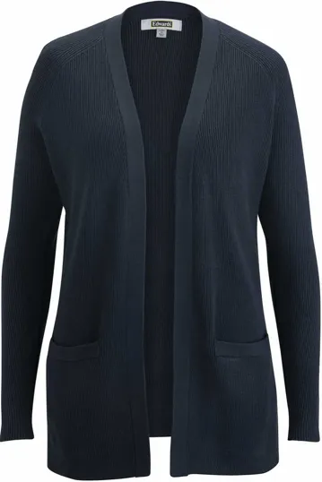Acrylic Blend Ladies Open Cardigan — view 2