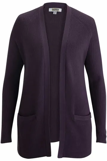 Acrylic Blend Ladies Open Cardigan — view 4