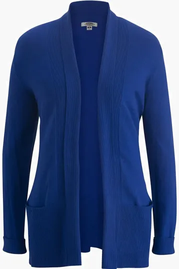 Tri Blend Ladies Shawl Collar Cardigan — view 3