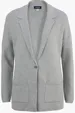 Ladies Sweater Blazer with Blazer Lapel and One-Button Closure — view 2