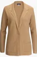 Ladies Sweater Blazer with Blazer Lapel and One-Button Closure — view 3