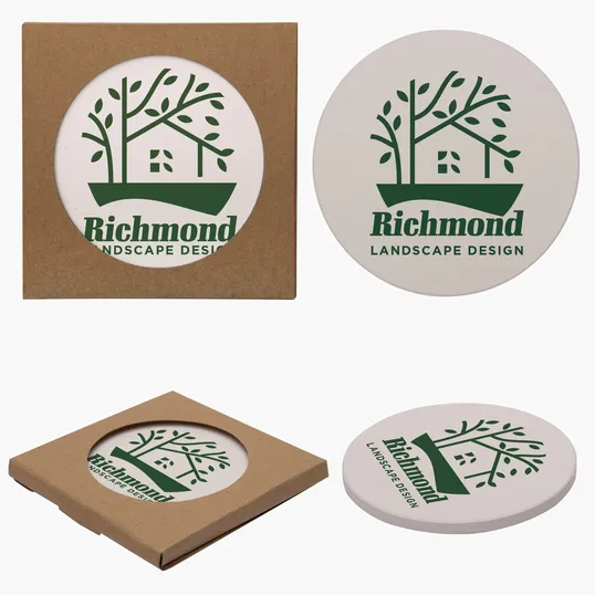 Single Round Stone Coaster