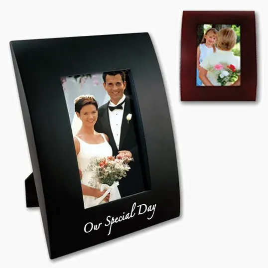 4 x 6 Curved Wood Picture Frame