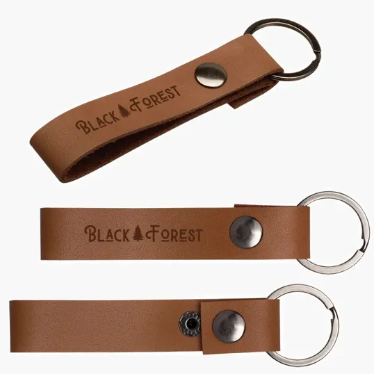 Leather Snap Keytag with Bottle Opener