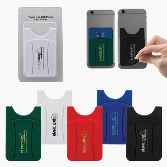 Finger Grip Cell Phone Card Holder