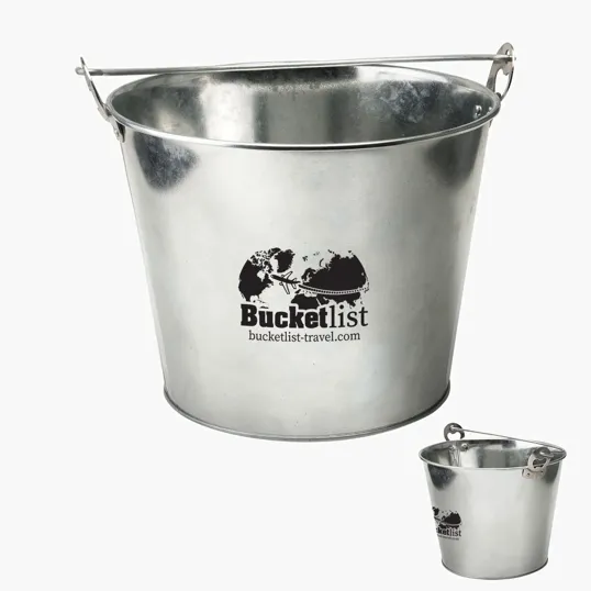 5 Qt Galvanized Ice Bucket with Bottle Opener