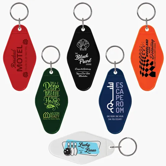 Hotel Keytag with Metal Split Ring