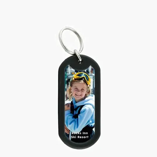 Photo Dog Tag Keytag