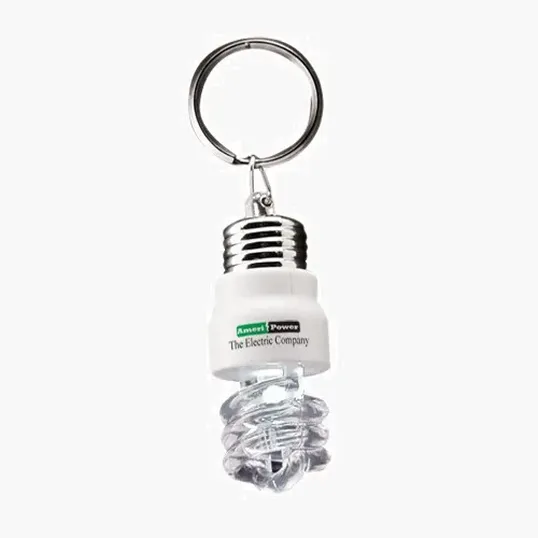 Light Up Light Bulb Keytag