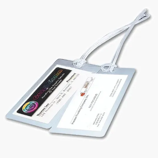 Luggage Tag with Strap, 2 1/2 x 4 1/4