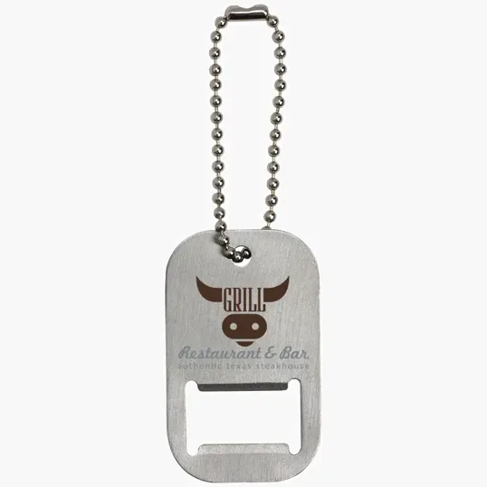 Dog Tag Bottle Opener Keytag