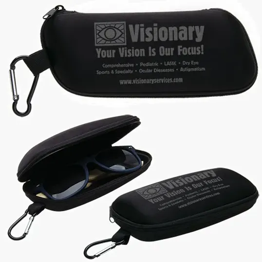 Eyewear Protective Case with Carabiner Clip