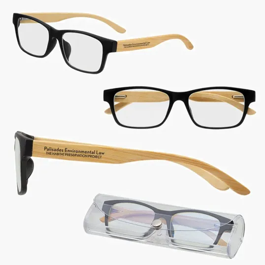Bamboo Arm Blue Light Glasses