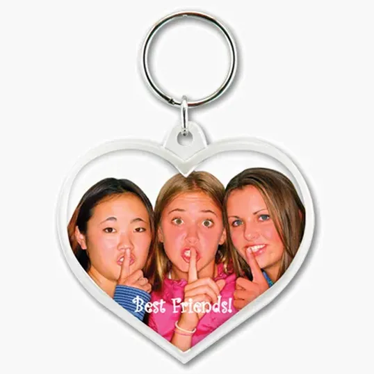Snap-In Heart Keytag