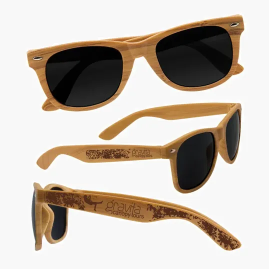 Wood Grain Design Sunglasses