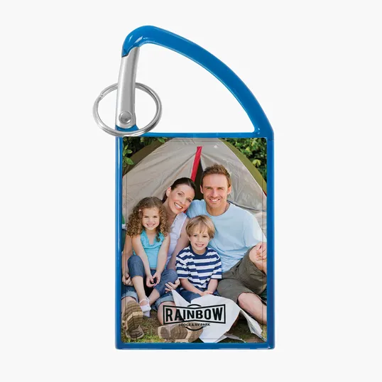 Carabiner Snap-In Photo Keytag — view 2