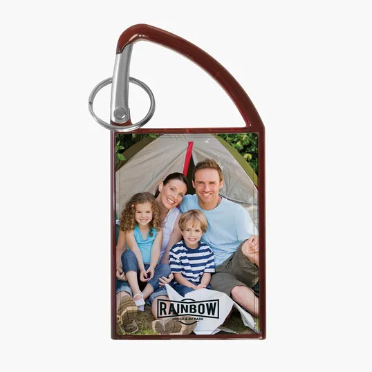 Carabiner Snap-In Photo Keytag — view 3