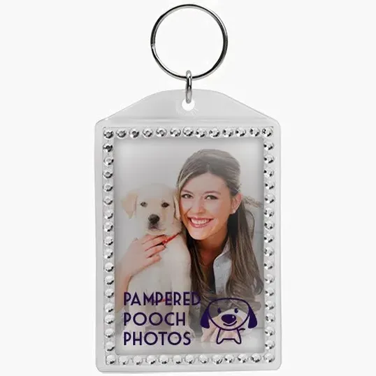 Rhinestone Snap-In Keytag