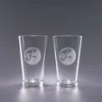 Micro-Brew Beer Glass, 16 oz. — view 2
