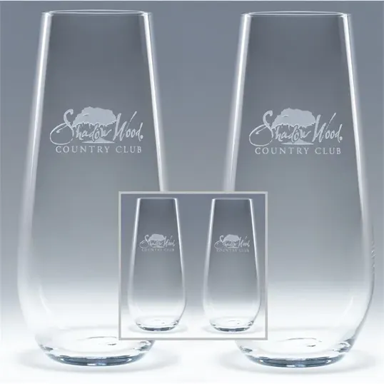 Elite Stemless Flute Glass, 7.75 oz — view 4