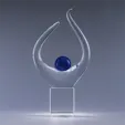 Ovation Art Glass Crystal Award