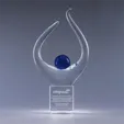 Ovation Art Glass Crystal Award — view 3