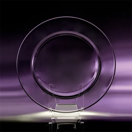 Accolade Glass Plate Award with Stand — view 2