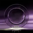 Accolade Glass Plate Award with Stand — view 2
