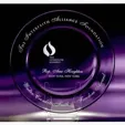 Accolade Glass Plate Award with Stand