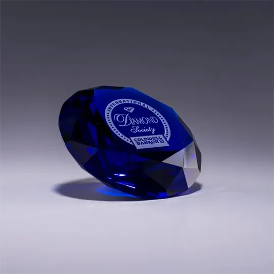 J. Charles Diamond Optic Crystal Paperweight — view 6