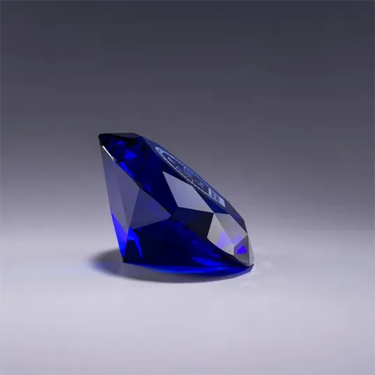 J. Charles Diamond Optic Crystal Paperweight — view 7