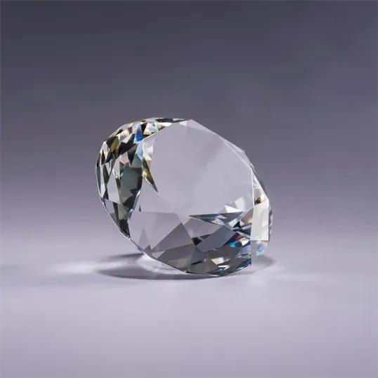 J. Charles Diamond Optic Crystal Paperweight — view 8