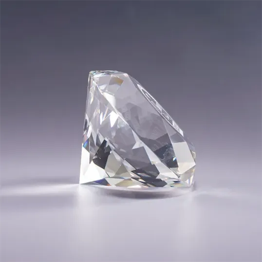 J. Charles Diamond Optic Crystal Paperweight — view 10