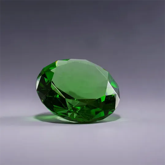 J. Charles Diamond Optic Crystal Paperweight — view 11