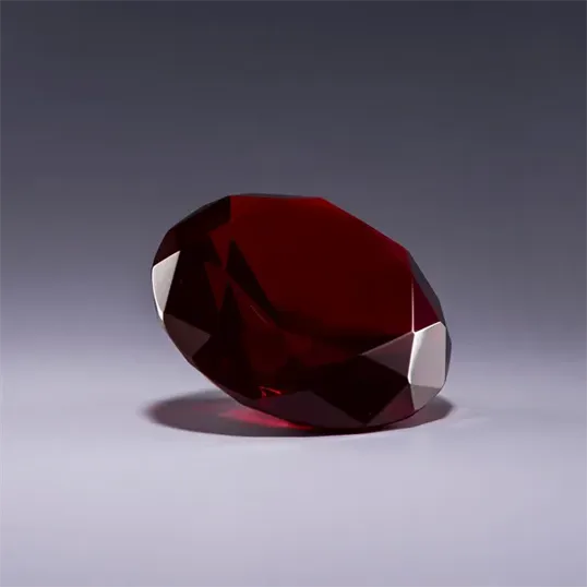 J. Charles Diamond Optic Crystal Paperweight — view 14