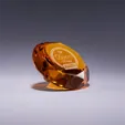 J. Charles Diamond Optic Crystal Paperweight — view 3